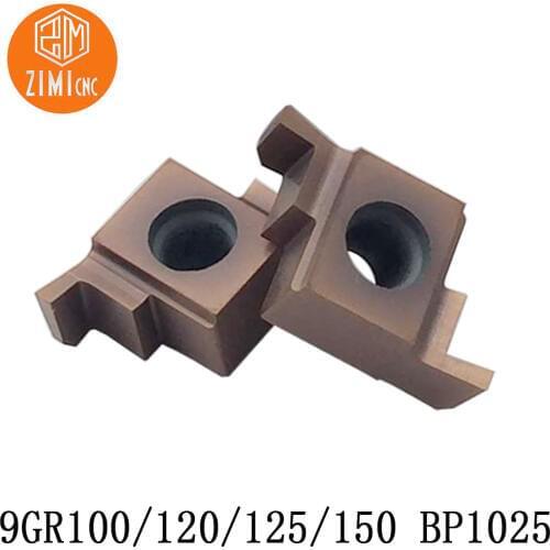2pcs 9GR-100 9GR-120 9GR-125 9GR-150 BP1025 carbide blade shallow slot small hole cutting blade CNC original insert CNC lathe cu