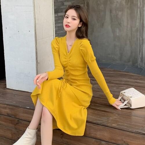 Модные трикотажные платья MAKEACE China At AliExpress