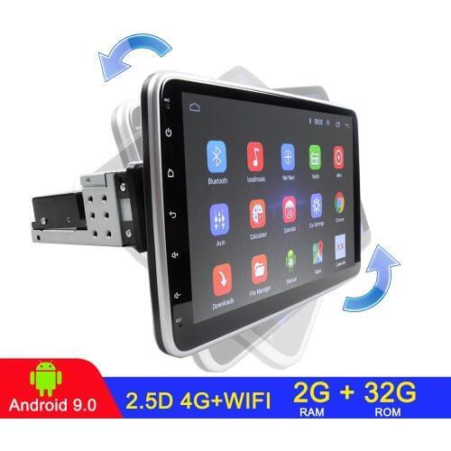 360 Rotatable 1DIN Android 9.1 Car Radio Multimedia Player GPS Wifi Bluetooth Car radio MP5 Audio Stereo Mirror Link Universal