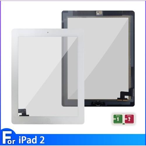 New 9.7' for iPad 2 touch screen glass digitizer for iPad 2 A1395 A1396 A1397 flat touch screen with/without buttons and tools