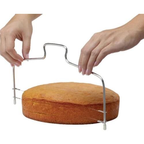 Single Wire Cake Cutter Slicer 1 Line Stainless Steel Butter Bread Pastry Knife