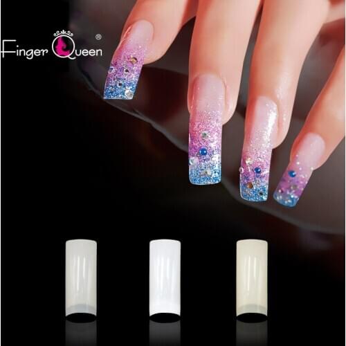 Fake Nail 100Pcs/bag Clear/White/Natural Full Cover French False Nails Fake Tips Box Nail Art Artificial Nail Tip Acrylic