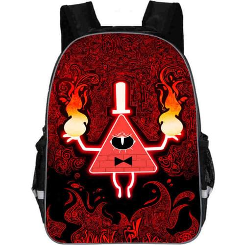 Gravity Falls School Bags 3D Printing 11-16inch School Backpacks Quality Children Schoolbag Kids Bookbag Boys Girls Mochilas