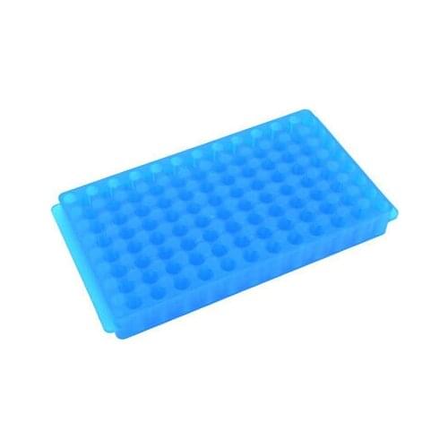 Blue Double Side Reversible 96 Holes 10mm Centrifuge Tube Rack Holder