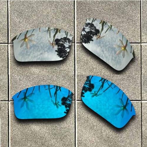 Ice Blue & Silver Polarized Sunglasses Replacement Lens for-Oakley Bottle Rocket Frame 100% UV Protection Good Fitness