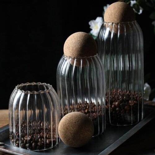 Glass Storage Tank Storage Tank Coffee Beans Household Dried Fruit Grains Tea Spices Storage Glass Bottles Kitchen Supplies