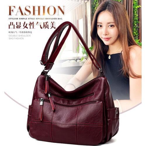 Genuine Leather Bags For Women 2020 Shoulder Chain Bags Luxury Brand Handbags Women Bags Designer Crossbody Messenger Bag N365