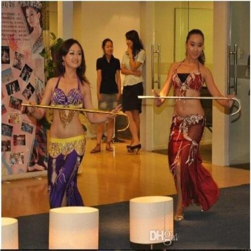 Adult Children Size 10pcs/Lot laser Belly Dance Canes colorful Belly Dance Crutch Jazz Cane Belly Dance Accessory