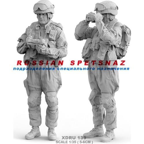 1/35(5Cm) Resin Figure Kits Modern Russian Army 2 Resin Soldiers XDUR 139