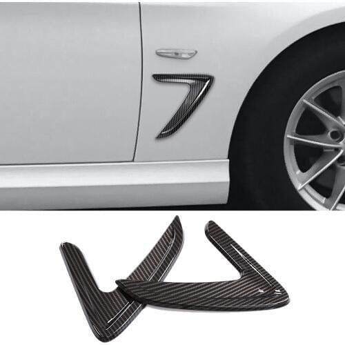 1 Pair Car Side Air Vent Cover Trim Fender Sticker for BMW 3 Series F30 2013-2018 Car Air Vent Fender Cover Trim Stickers ABS