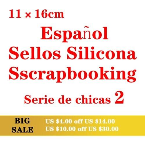 11*16 Spanish Transparent Clear Stamps/Silicone Seal For DIY Scrapbooking/Rubber Stamp Bullet Journal Supplies Card Making 2