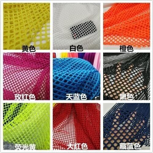 2yards Black White Red Elastic Net Fabric Honeycomb Knitted Mesh Clothing Fabric Multifunction Apparel Cloths High Quality