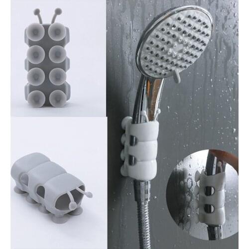 3PCS Shower Head Holder Suction Cup Home Bathroom Shower Adjustable Holder Silicone Wall Suction Vacuum Cup Portable Bracket