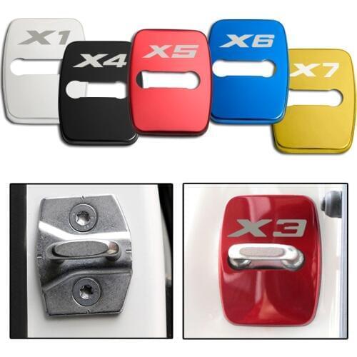 4pcs/set Car Styling Lock Covers For BMW X1 X2 X3 X4 X5 X6 X7 Protective And Decoration Car Accessories Sticker