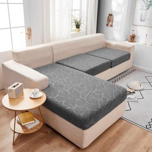 Home Decoration Solid Color Sofa Cushion Cover Elastic Protector Sofa Cover Personality Matching Washable Couch Cover Slipcover