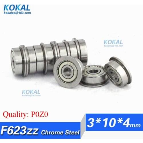 [CMF623ZZ-P0]Free Shipping 10pcs flange bushhing deep groove ball bearing F623zz R-1030ZZ F623 F623-2z 3*10*4mm