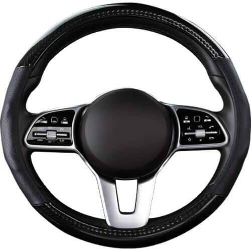 D Shape O shape Car Steering Wheel Cover Non-slip PU Leather for POLO GOLF 7 Scirocco Suzuki Swift Nissan Rogue High Quality