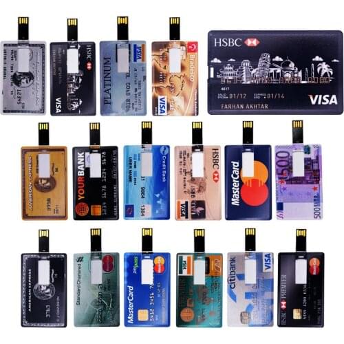 Personality logo customized photo Card Shaped usb flash drive pendrive 4GB 8GB 16GB 32GB external storage Flash Card memory disk