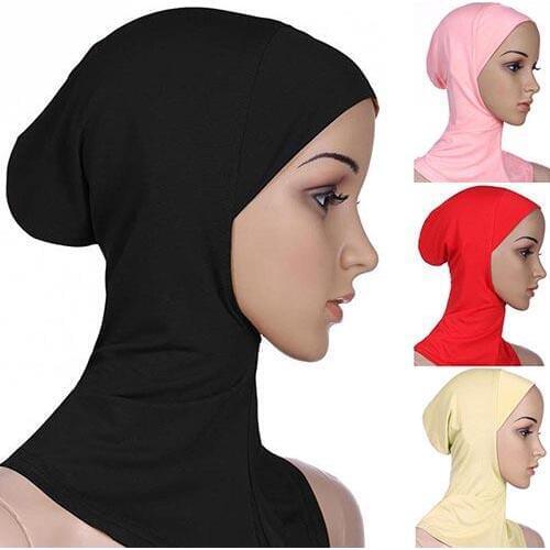 Beauty Muslim Hijab Islamic Jersey Turban Women Black Ninja Underscarf Caps Instant Head Scarf Full Cover Inner Coverings hats