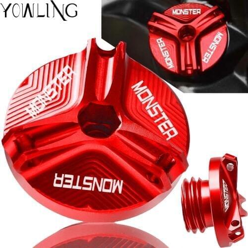 M20*2.5 Motorcycle Plug Cover Screw Engine Oil Filler Cap Drain Sump Plug For Ducati Monster 696 2008 2009 2010 2011 2012 2013