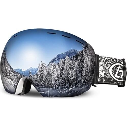 Ski Goggles Double-Layer Anti-Fog Large Spherical Adult Men And Women Mountaineering Windproof And Anti-Fog Ski Goggles