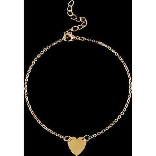Heart Shape Fashion Brand Vintage Simple Sexy Foot/Leg/cheville Chain Anklets Bracelets Jewelry For Women