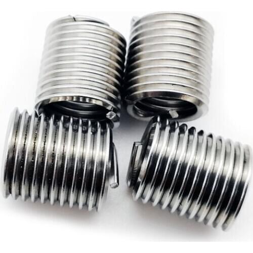 10pcs M22*2.5*1D/1.5D/2D/2.5D/3D Silver M22 Stainless Silver Thread Repair Insert Kit For Hardware Repairing Tool