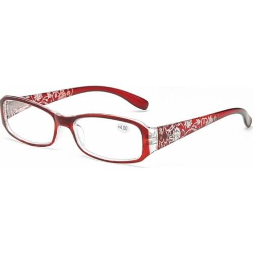 2019 new ladies printing reading glasses resin TR90 spring legs presbyopic glasses light easy to carry reading glasses