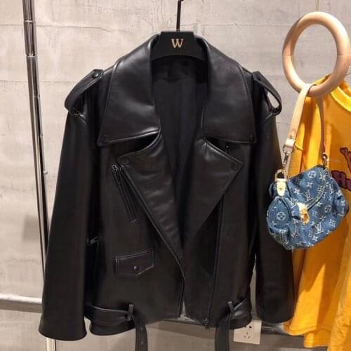 New Arrival 2021 High Quality Real Sheepskin Coats Profile Type Women Jacket Spring Plus Size Clothes Drop-Shoulder Fur Lamb