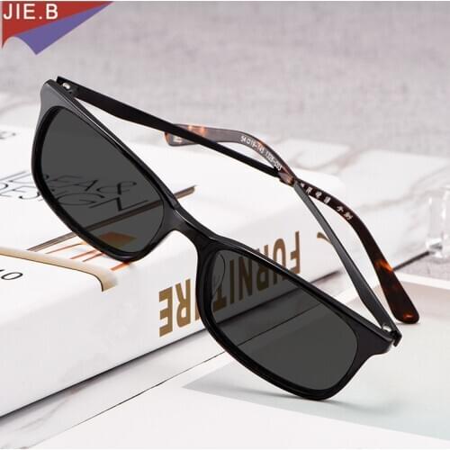 New Style Acetate Mens And Womens Fashion Square Color Changing Sunglasses Reading Glasses Business Prescription Glasses
