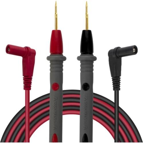 B03D Gold plated Silicone Wire Test Leads for Multimeter Ultra Pointed 1000V 20A Needle Test Probe Tip