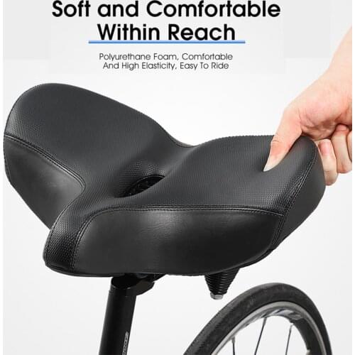 MTB Bicycle Saddle Seat Big Butt Bicycle Road Cycle Saddle Mountain Bike Gel Seat Shock Absorber Wide Comfortable Accessories