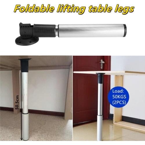 1x510-710MM RV Universal Foldable Lifting Table Legs Portable Lift Adjustable Height For Table Desk Bench Bar Portable Lift