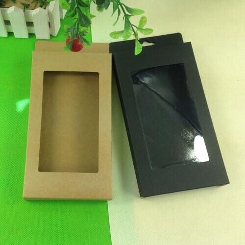 Underwear Packing Bikini BOX Kraft Window Box Jewelry Display Packing Celle Phone Iphone 6 PLus box 18x10x2 Bigger Box