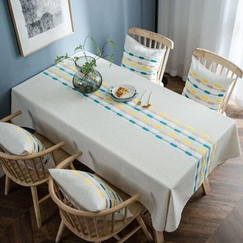 Waterproof Table Cloths for Rectangular Modern Table Cloths Chair Sashes for Wedding Embroidered Tablecloths Kitchen Ornaments
