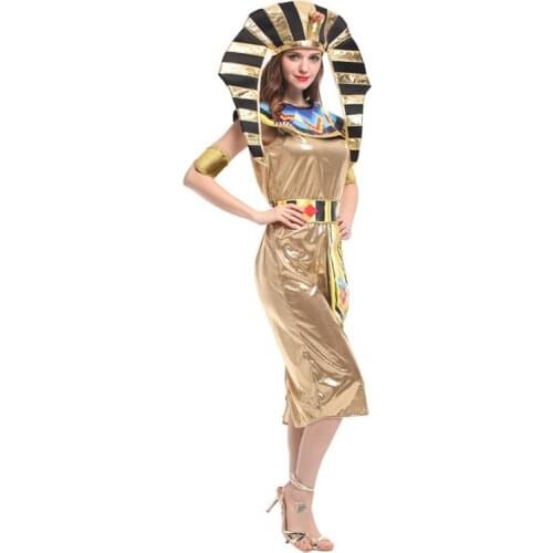 Sexy Cleopatra Cosplay Woman Halloween Queen of Egypt Costume Carnival Masquerade Party stage show Holiday Festival parade dress