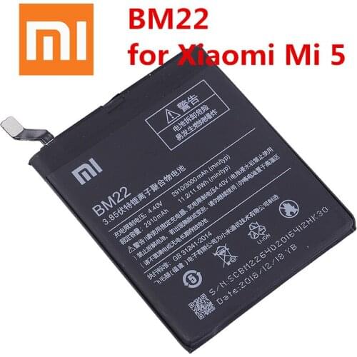 100% Original 3000mAh BM22 Battery For Xiaomi 5 Mi5 M5 bateria Replacement Phone Batteries Accumulator With Repair Tools Kit