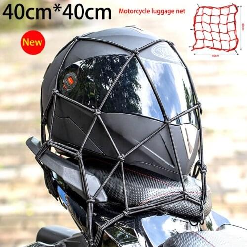 Motorcycle Luggage Net Carrier Moto Helmet Holder Support Accessories Dirt Bike Fuel Tank Network Mesh Motocross Trunk Bag Strap