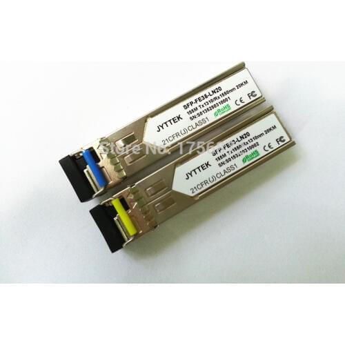 5 pairs High Quality Compatible optical model compatible 155M 20km 1310/1550 Bidi SFP transceivers
