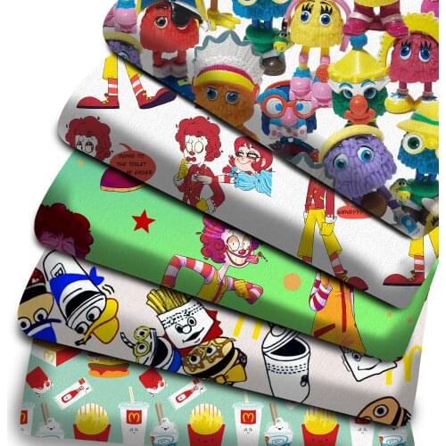 50*145cm Cartoon Polyester Cotton Fabric for Tissue Sewing Quilting Fabrics Needlework Material DIY Handmade,c20930