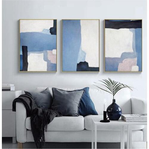 Abstract Blue Creative Seascape Canvas Paintings Canvas poster Art Decoration Canva painting Bedroom Living Room Modern Decor