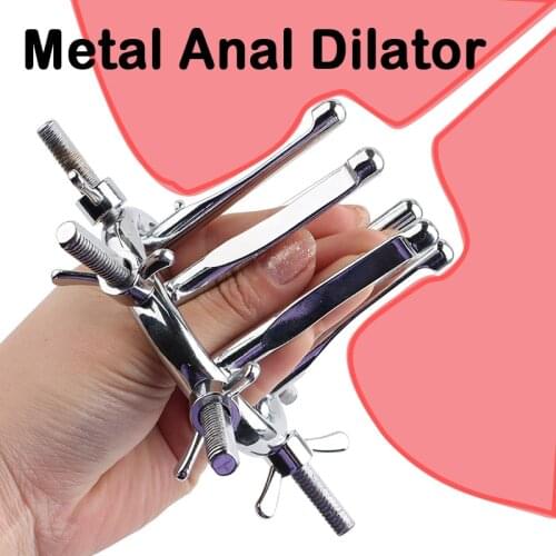 BDSM Fetish Extreme Anal Expand Dilator Speculum Anus Expander Ass Huge Opener Butt Plug Female Male Metal 18+ Big Anal Sex Toys