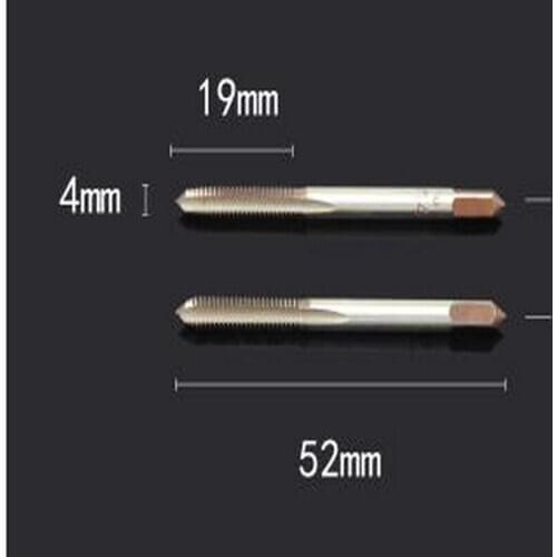 Free shipping of 2pcs of M3-M10 9SiCr steel Manual straight screw taps for hand manual thread metal workpieces with hand wrench