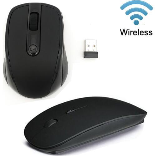 USB Wireless Mouse 2.4G Receiver Super Slim Mouse 10M Working Distance For Computer Laptop