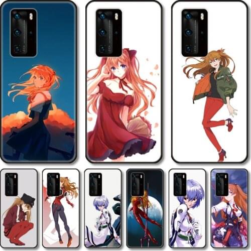 EVA anime japan Phone Case For Huawei Honor 20 10 9 8 N Pro Lite A C RU black cell shell