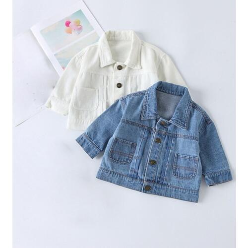 2019 Spring Autumn Childrens Clothing Baby Boys and Girls Denim Jackets Kids Cowboy Jackets Toddler Outerwear Coats RT415