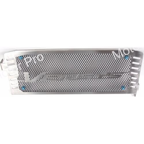 For Kawasaki KLE 650 VERSYS 2014 Radiator Grille Protective Grille Cooler Guard Cover Motorcycle Accessories KLE 650 14 Silver