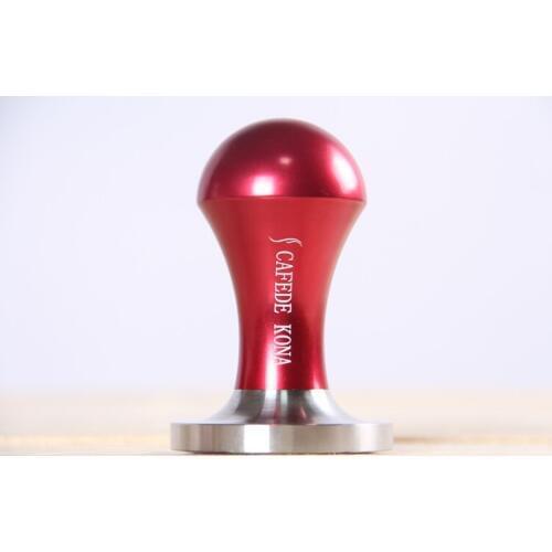 FeiC 1pc Red/Gold/Black Handle 58mm Stainless Steel Coffee Espresso Tamper Bean dusts Press Barista