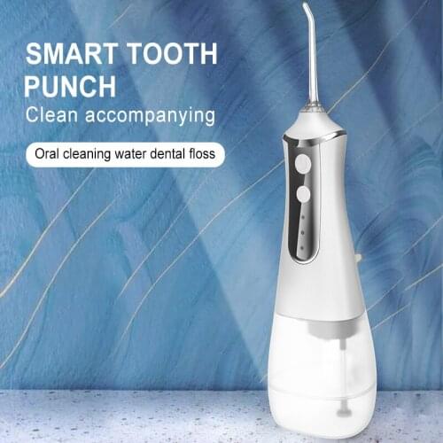 300ML Oral Irrigator Dental Waterproof Teeth Cleaner USB Rechargeable Water Flosser Portable Waterpulse Electric Dental Care
