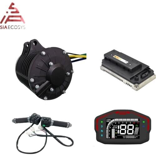 QS 138 3000W New Appearance 72V 100KPH Mid Drive Motor Power Train Kits With Motor Controller Belt/Sprocket Type